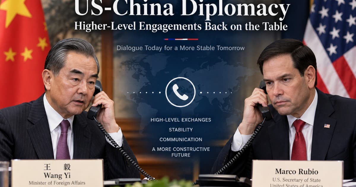 China, US Diplomats Signal Push for Deeper High-Level Dialogue